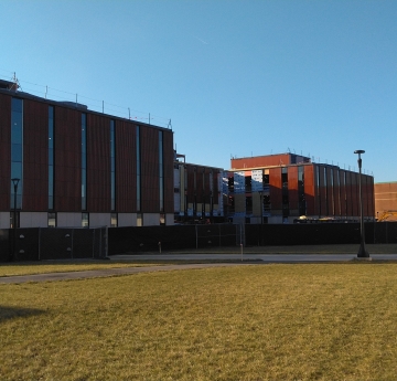 North elevation - new exterior envelope