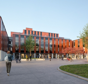 Elms Hall - North Elevation Rendering