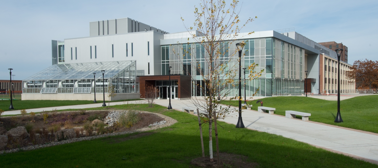 looking at the south elevation of SAMC
